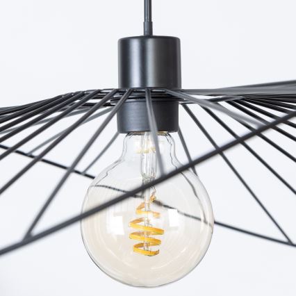 Brilagi - LED żyrandol na lince CERIA WIRE 1xE27/40W/230V 60x80 cm czarny