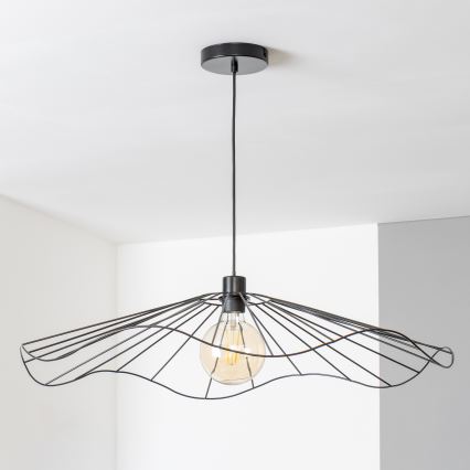 Brilagi - LED żyrandol na lince CERIA WIRE 1xE27/40W/230V śr. 80 cm czarny