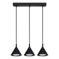 BRILAGI - LED Żyrandol na lince CONE TRIPLE 3xGX53/15W/230V czarny