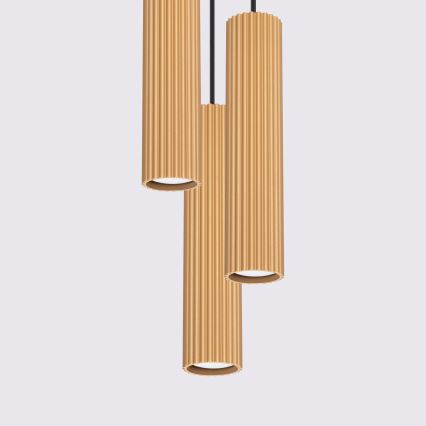 Brilagi - LED Żyrandol na lince CRESTO 3xGU10/10W/230V złoty