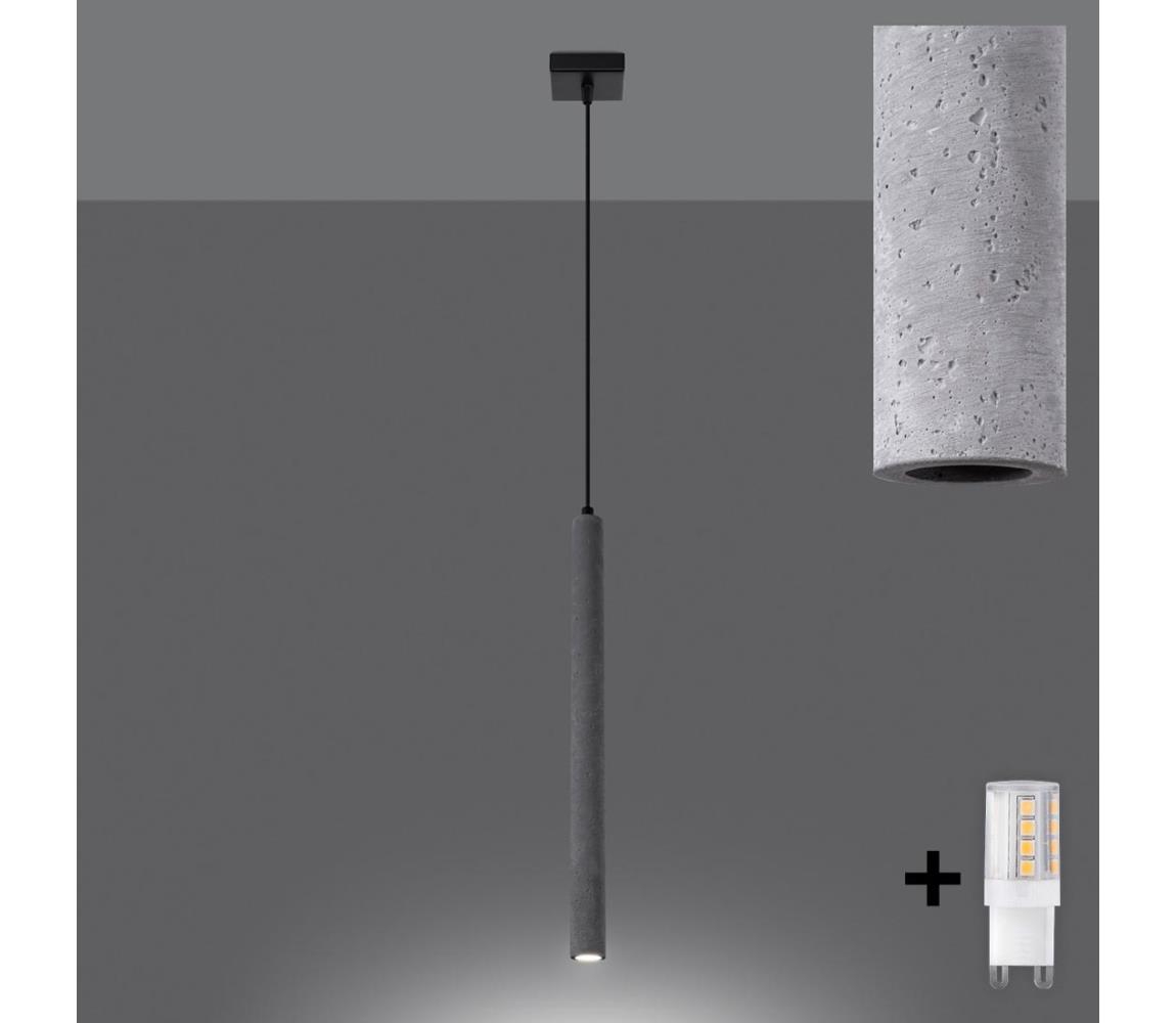 Brilagi - LED Żyrandol na lince DRIFA 1xG9/4W/230V beton
