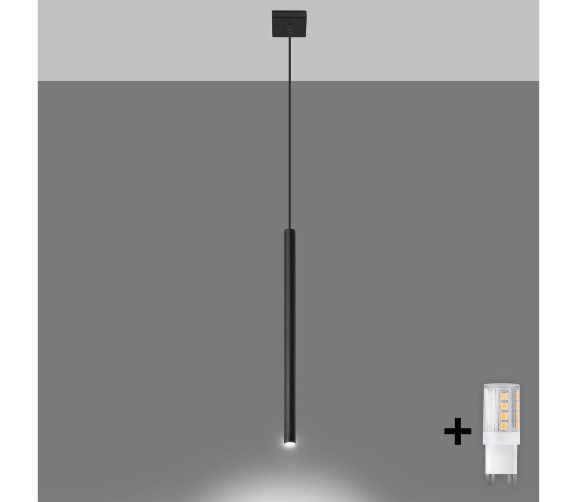 Brilagi - LED Żyrandol na lince DRIFA 1xG9/4W/230V czarny