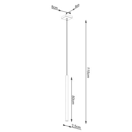 Brilagi - LED Żyrandol na lince DRIFA 1xG9/4W/230V złoty