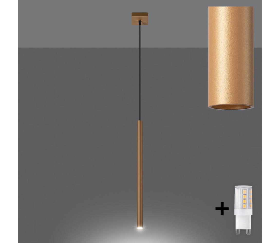 Brilagi - LED Żyrandol na lince DRIFA 1xG9/4W/230V złoty