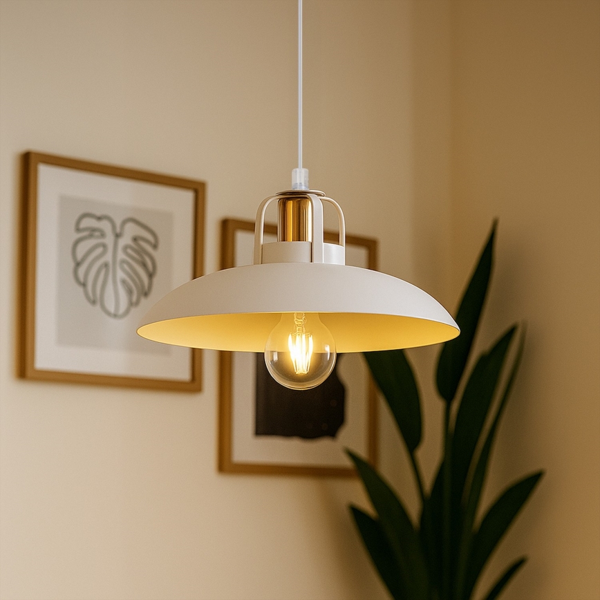 Brilagi - LED Żyrandol na lince FLAMENGO 1xE27/60W/230V biały