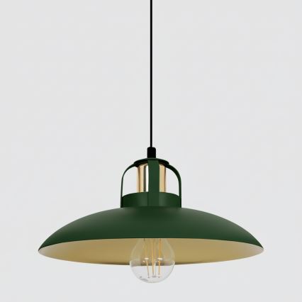 Brilagi - LED Żyrandol na lince FLAMENGO 1xE27/60W/230V zielony