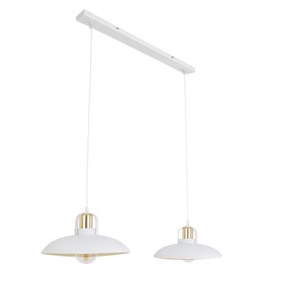 Brilagi - LED Żyrandol na lince FLAMENGO 2xE27/60W/230V biały