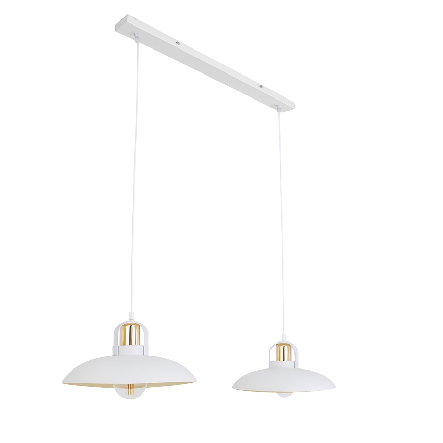 Brilagi - LED Żyrandol na lince FLAMENGO 2xE27/60W/230V biały