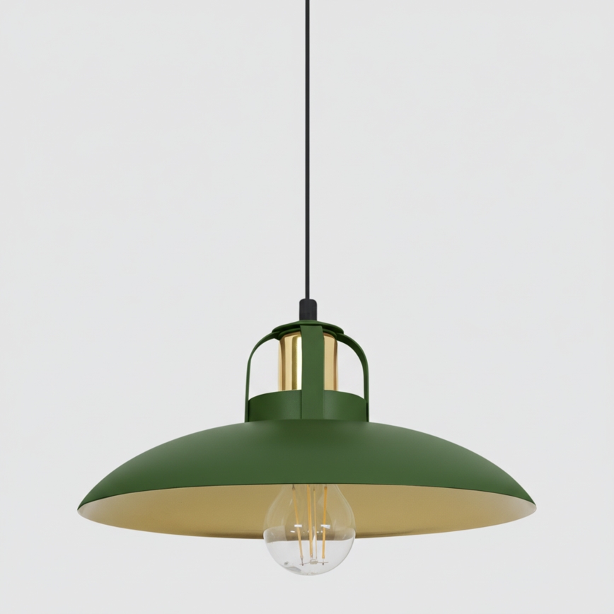 Brilagi - LED Żyrandol na lince FLAMENGO 2xE27/60W/230V zielony