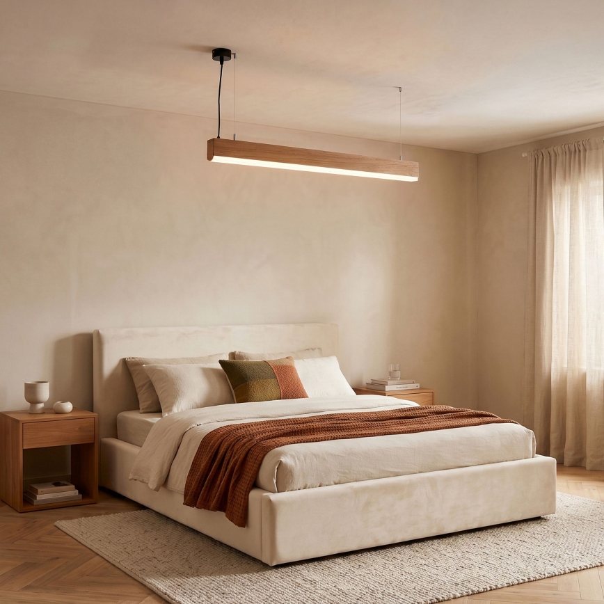 BRILAGI - LED Żyrandol na lince GARDALINE LED/100W/230V dąb