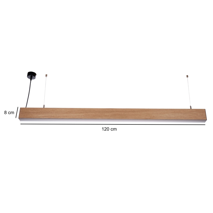 BRILAGI - LED Żyrandol na lince GARDALINE LED/100W/230V dąb