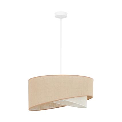 Brilagi - LED Żyrandol na lince LYRA 1xE27/15W/230V beżowy/kremowy
