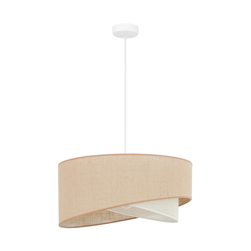 Brilagi - LED Żyrandol na lince LYRA 1xE27/15W/230V beżowy/kremowy