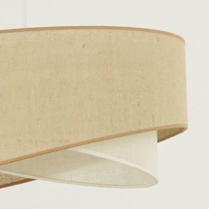 Brilagi - LED Żyrandol na lince LYRA 1xE27/15W/230V beżowy/kremowy