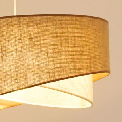 Brilagi - LED Żyrandol na lince LYRA 1xE27/15W/230V beżowy/kremowy