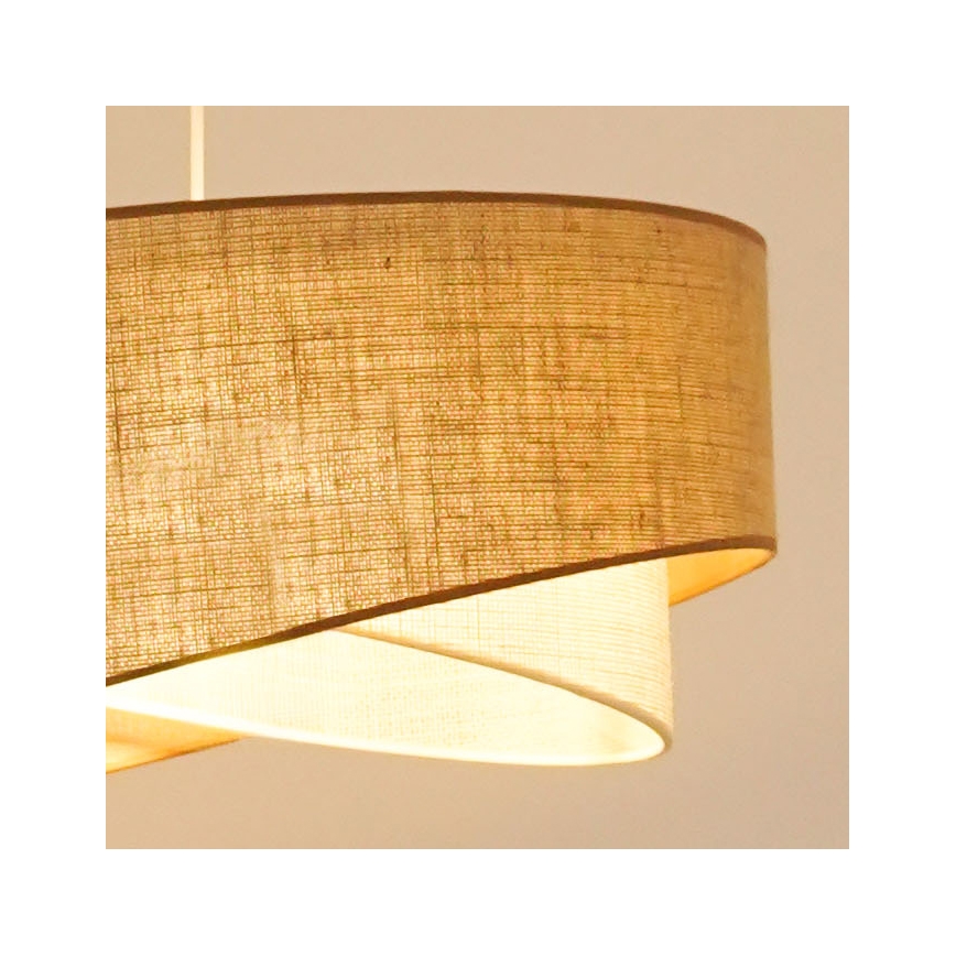 Brilagi - LED Żyrandol na lince LYRA 1xE27/15W/230V beżowy/kremowy