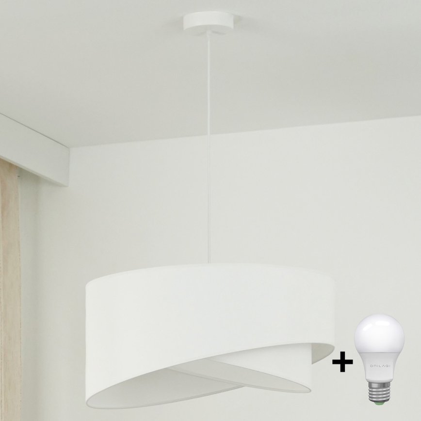 Brilagi - LED Żyrandol na lince LYRA 1xE27/15W/230V biały