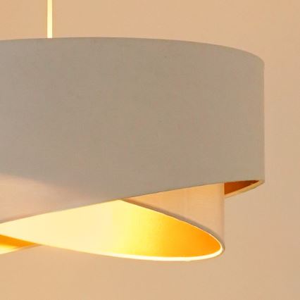 Brilagi - LED Żyrandol na lince LYRA 1xE27/15W/230V biały/złoty