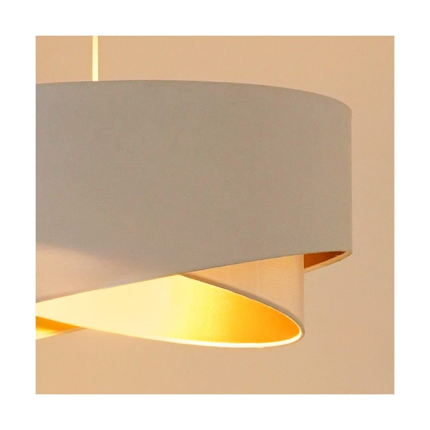 Brilagi - LED Żyrandol na lince LYRA 1xE27/15W/230V biały/złoty