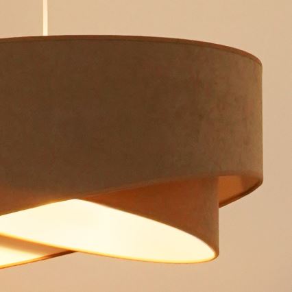 Brilagi - LED Żyrandol na lince LYRA 1xE27/15W/230V brązowy/biały