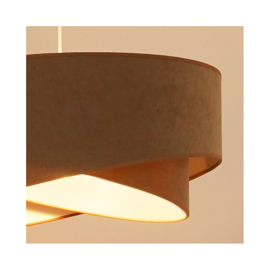 Brilagi - LED Żyrandol na lince LYRA 1xE27/15W/230V brązowy/biały