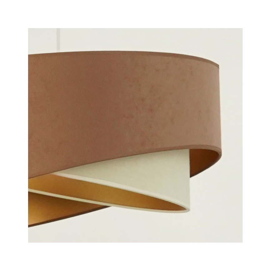 Brilagi - LED Żyrandol na lince LYRA 1xE27/15W/230V brązowy/kremowy/złoty