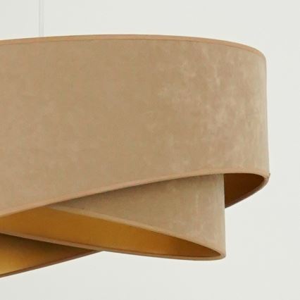 Brilagi - LED Żyrandol na lince LYRA 1xE27/15W/230V brązowy/złoty