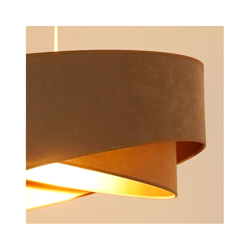 Brilagi - LED Żyrandol na lince LYRA 1xE27/15W/230V brązowy/złoty