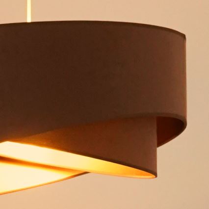Brilagi - LED Żyrandol na lince LYRA 1xE27/15W/230V brązowy/złoty