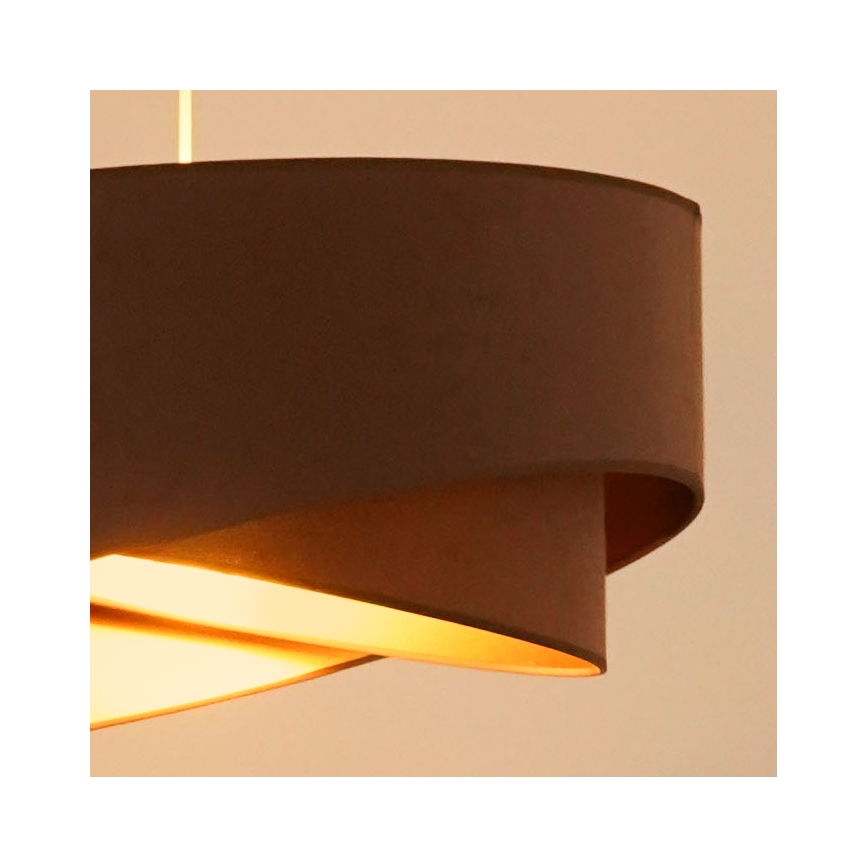 Brilagi - LED Żyrandol na lince LYRA 1xE27/15W/230V brązowy/złoty