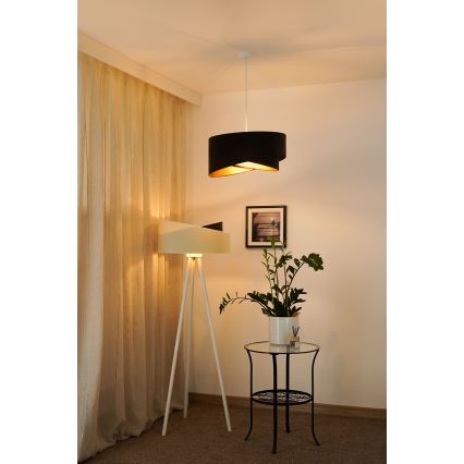 Brilagi - LED Żyrandol na lince LYRA 1xE27/15W/230V ciemnobrązowy/złoty