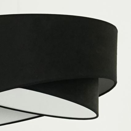 Brilagi - LED Żyrandol na lince LYRA 1xE27/15W/230V czarny/biały