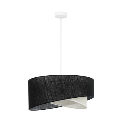 Brilagi - LED Żyrandol na lince LYRA 1xE27/15W/230V czarny/kremowy
