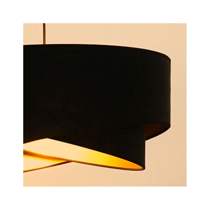 Brilagi - LED Żyrandol na lince LYRA 1xE27/15W/230V czarny/złoty