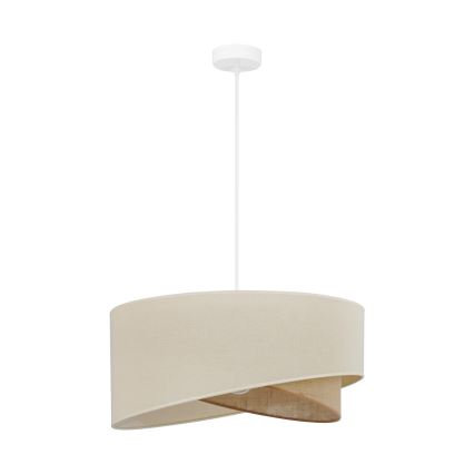 Brilagi - LED Żyrandol na lince LYRA 1xE27/15W/230V kremowy/beżowy
