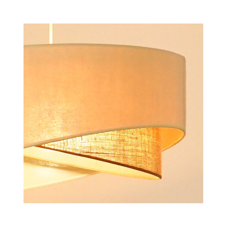 Brilagi - LED Żyrandol na lince LYRA 1xE27/15W/230V kremowy/beżowy