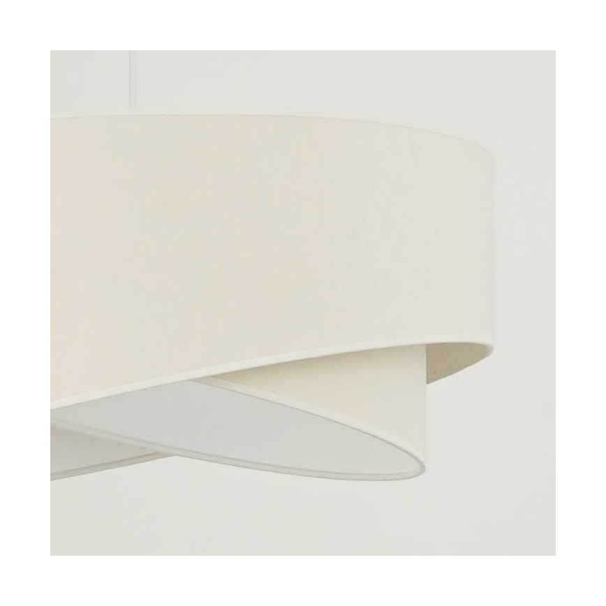 Brilagi - LED Żyrandol na lince LYRA 1xE27/15W/230V kremowy/biały