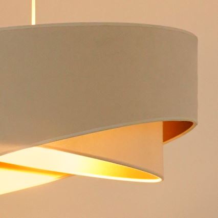Brilagi - LED Żyrandol na lince LYRA 1xE27/15W/230V kremowy/biały
