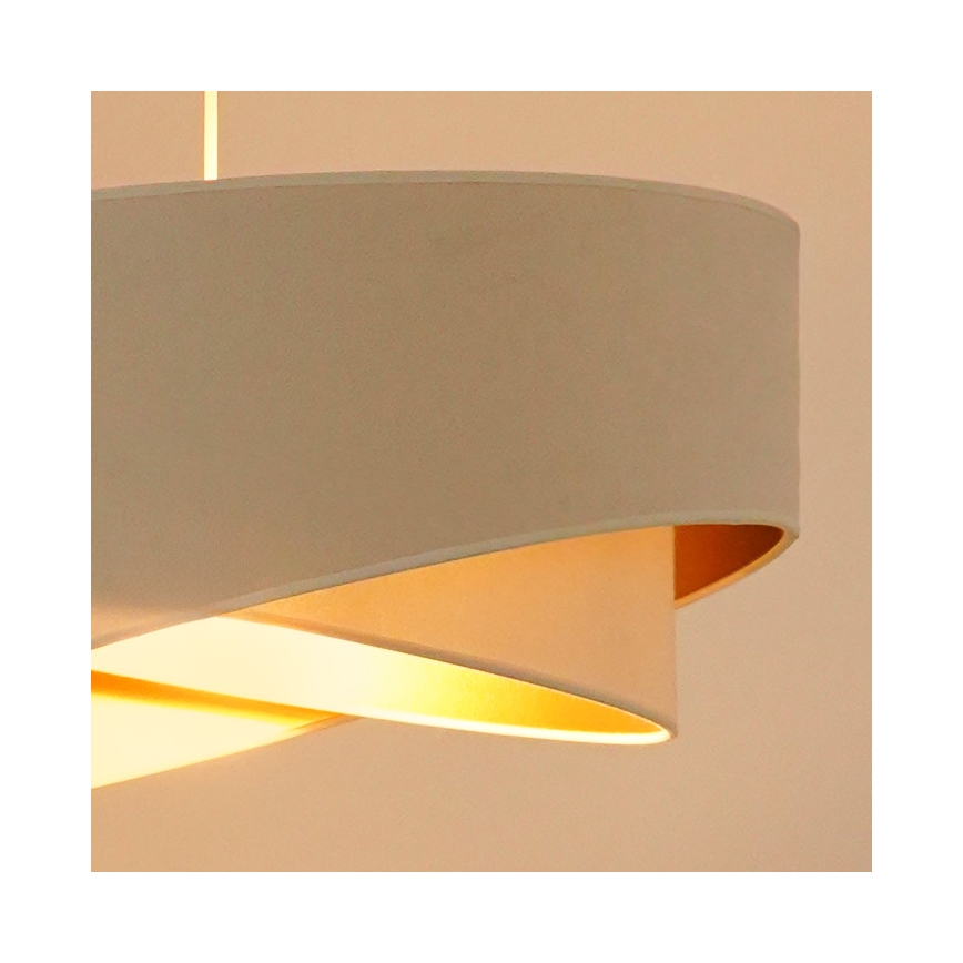Brilagi - LED Żyrandol na lince LYRA 1xE27/15W/230V kremowy/biały