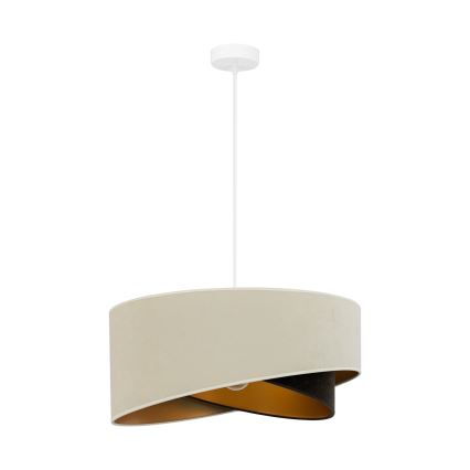 Brilagi - LED Żyrandol na lince LYRA 1xE27/15W/230V kremowy/czarny/złoty