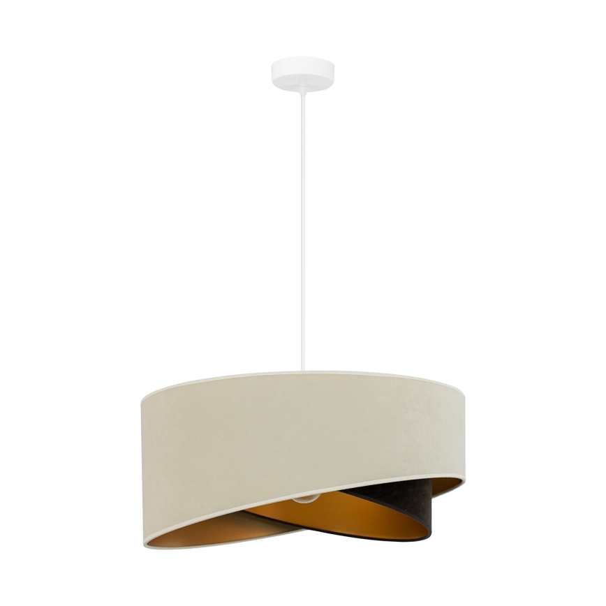 Brilagi - LED Żyrandol na lince LYRA 1xE27/15W/230V kremowy/czarny/złoty