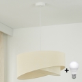 Brilagi - LED Żyrandol na lince LYRA 1xE27/15W/230V kremowy