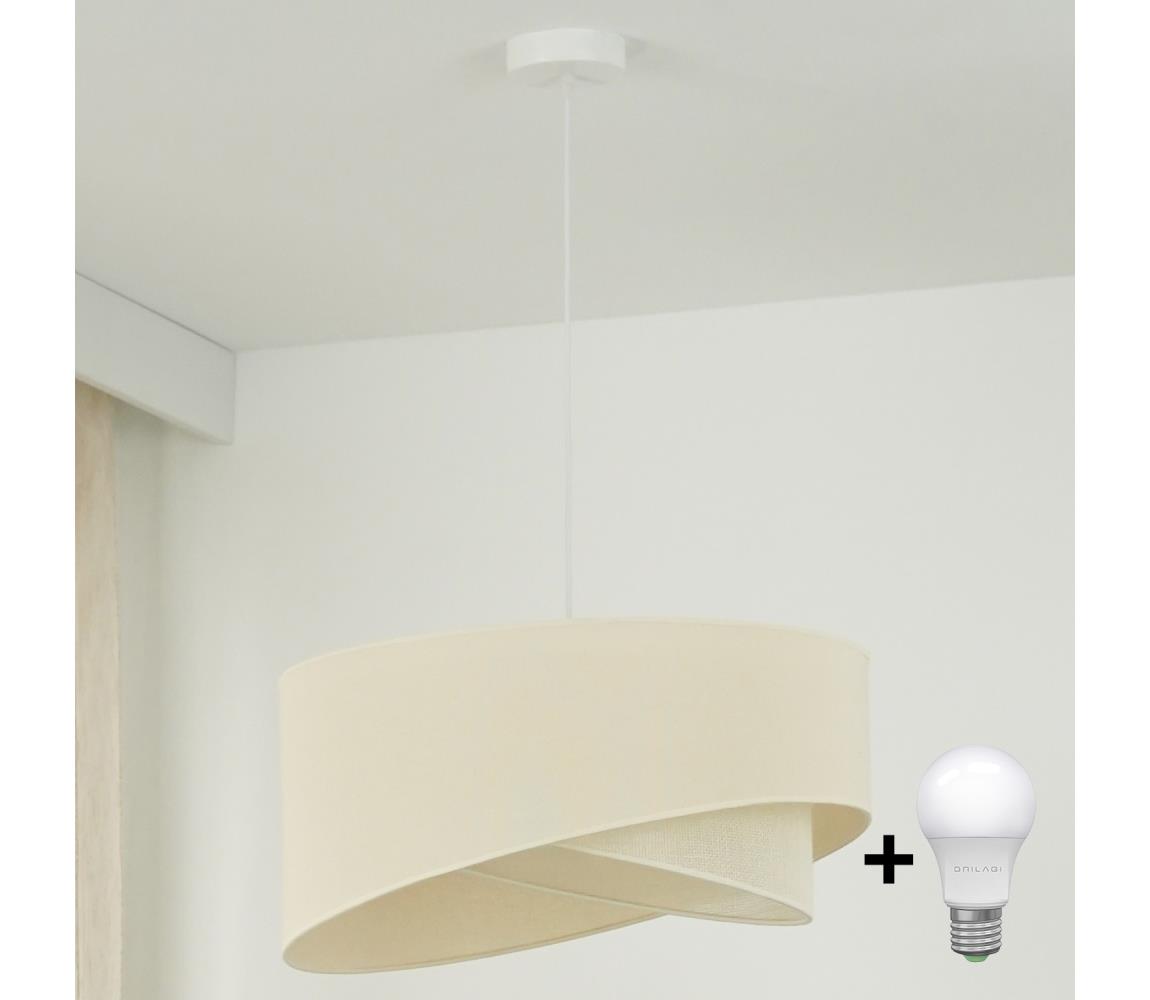 Brilagi - LED Żyrandol na lince LYRA 1xE27/15W/230V kremowy