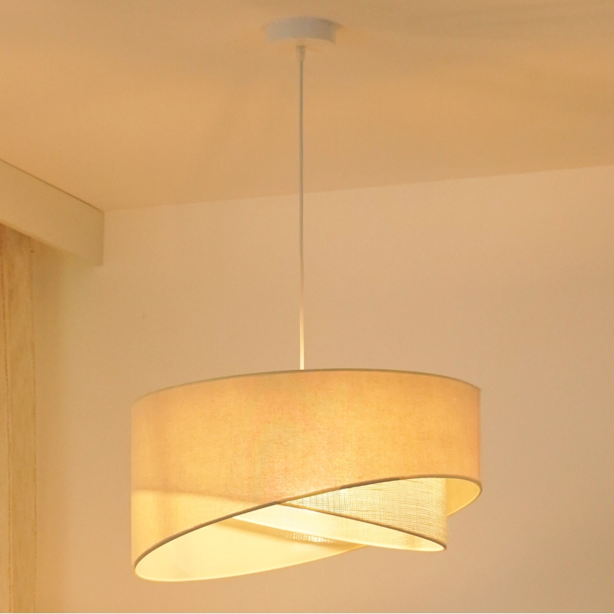 Brilagi - LED Żyrandol na lince LYRA 1xE27/15W/230V kremowy