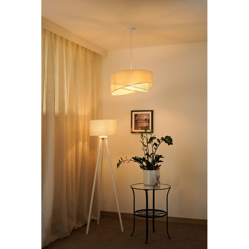 Brilagi - LED Żyrandol na lince LYRA 1xE27/15W/230V kremowy