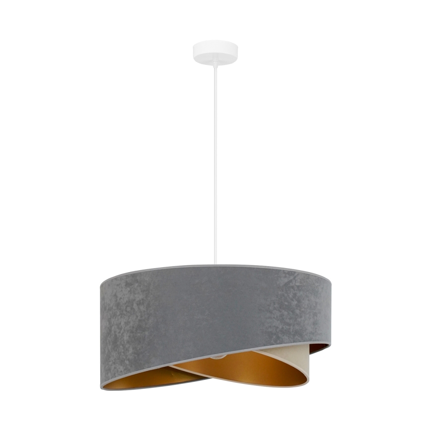 Brilagi - LED Żyrandol na lince LYRA 1xE27/15W/230V szary/beżowy/złoty