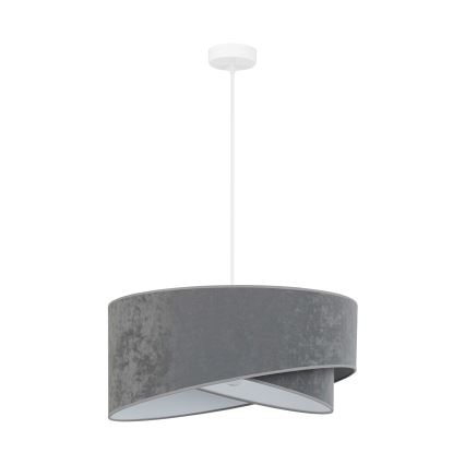 Brilagi - LED Żyrandol na lince LYRA 1xE27/15W/230V szary/biały
