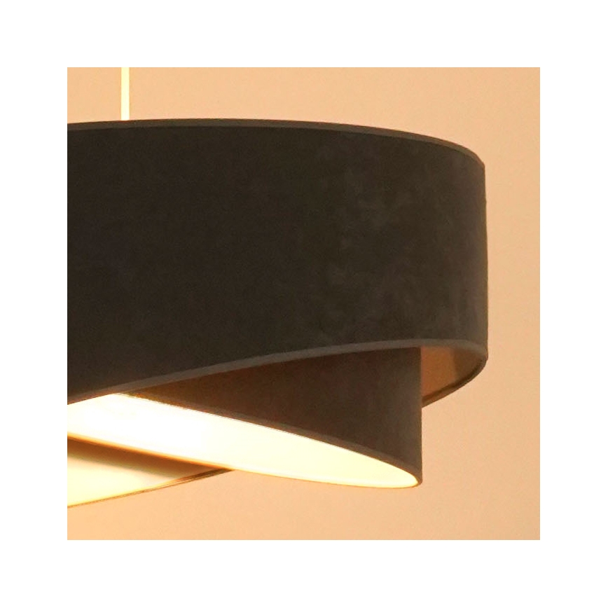 Brilagi - LED Żyrandol na lince LYRA 1xE27/15W/230V szary/biały