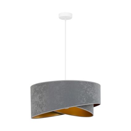 Brilagi - LED Żyrandol na lince LYRA 1xE27/15W/230V szary/złoty