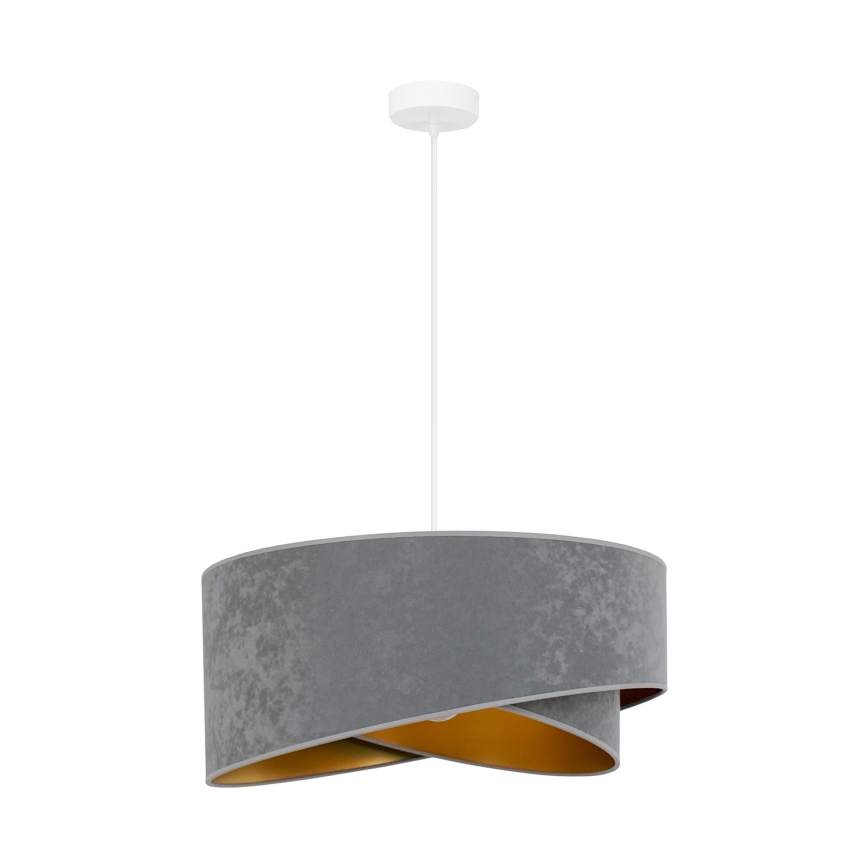 Brilagi - LED Żyrandol na lince LYRA 1xE27/15W/230V szary/złoty